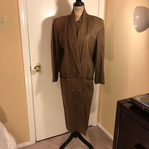 Vintage Women's Leather Coat Sz Small